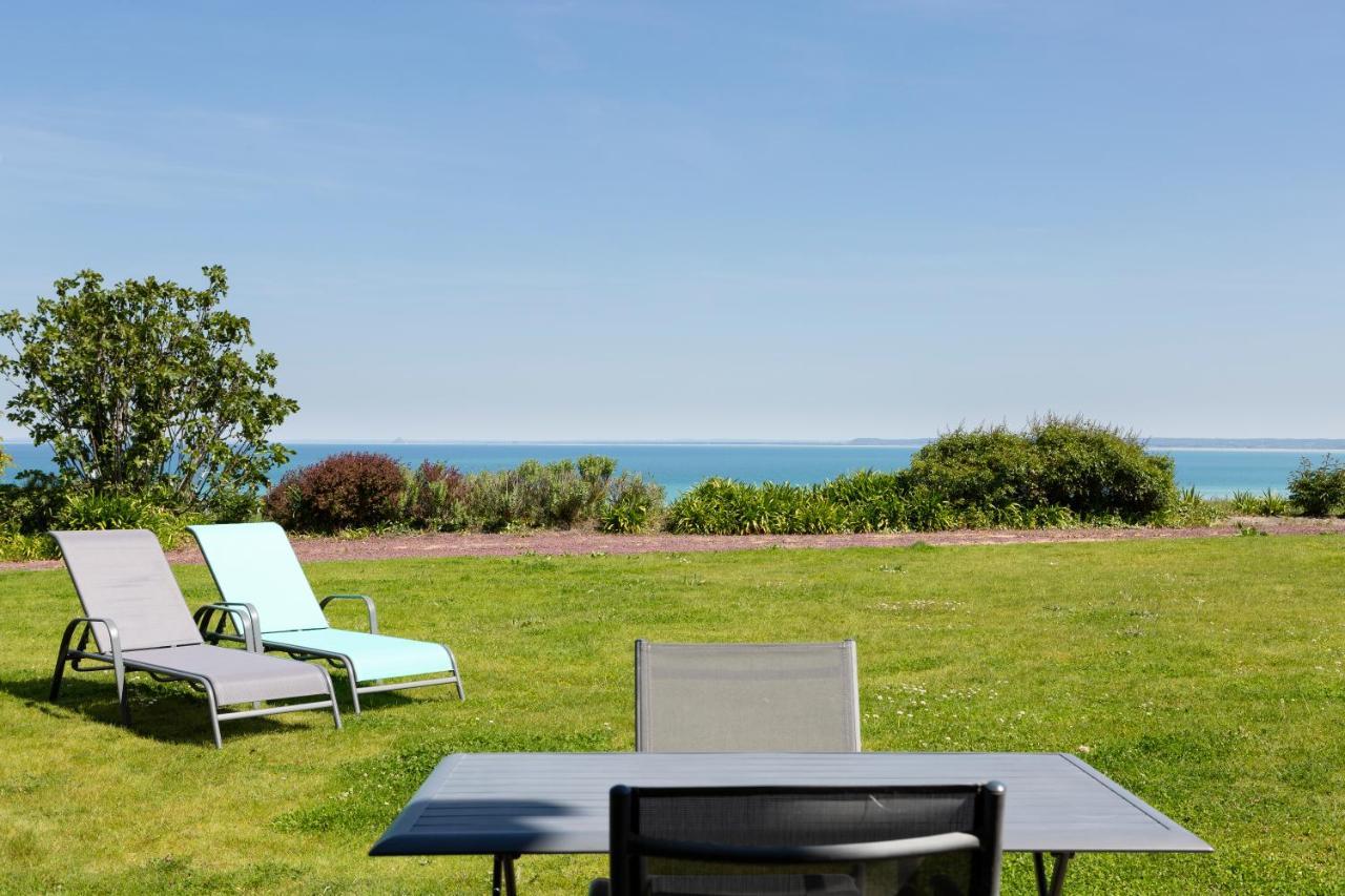 La Metairie-Du-Vauhariot - Vue Mer Et Mont Saint Michel - Piscine Chauffee - Acces Gr34 カンカル エクステリア 写真